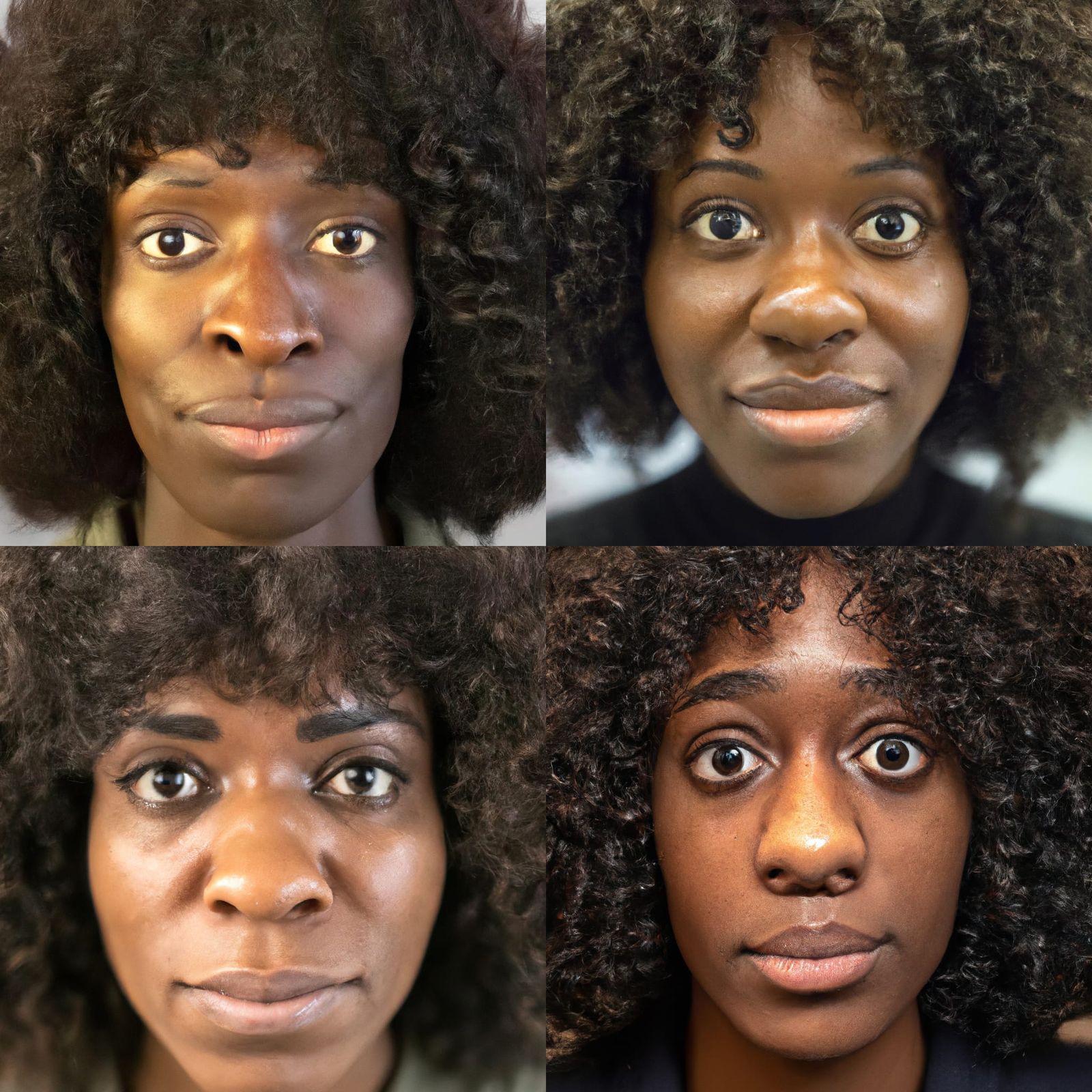 Striking Close-Up Portrait of a Black Woman