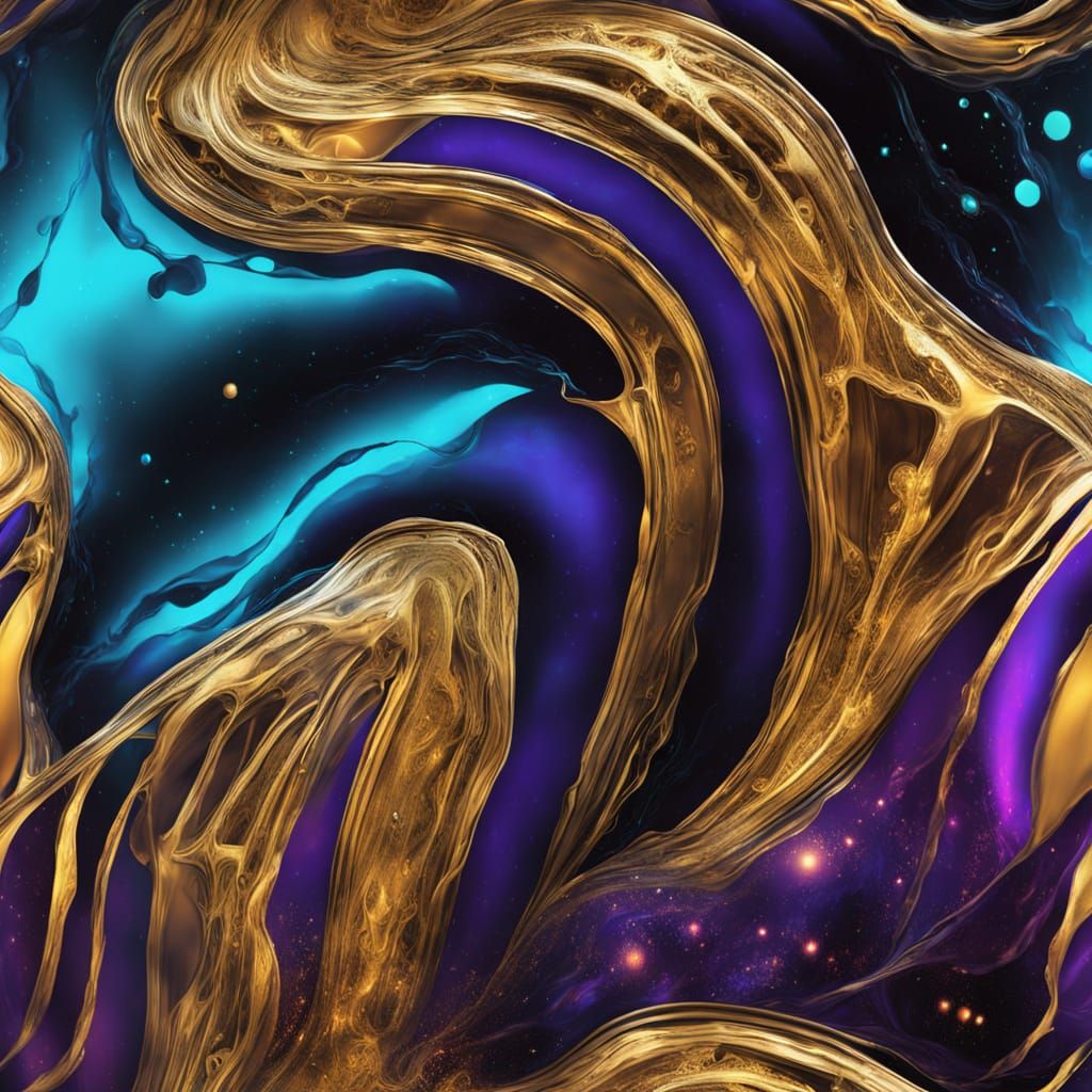 Spiraling Mitochondrion on DNA Strand in Epoxy Resin