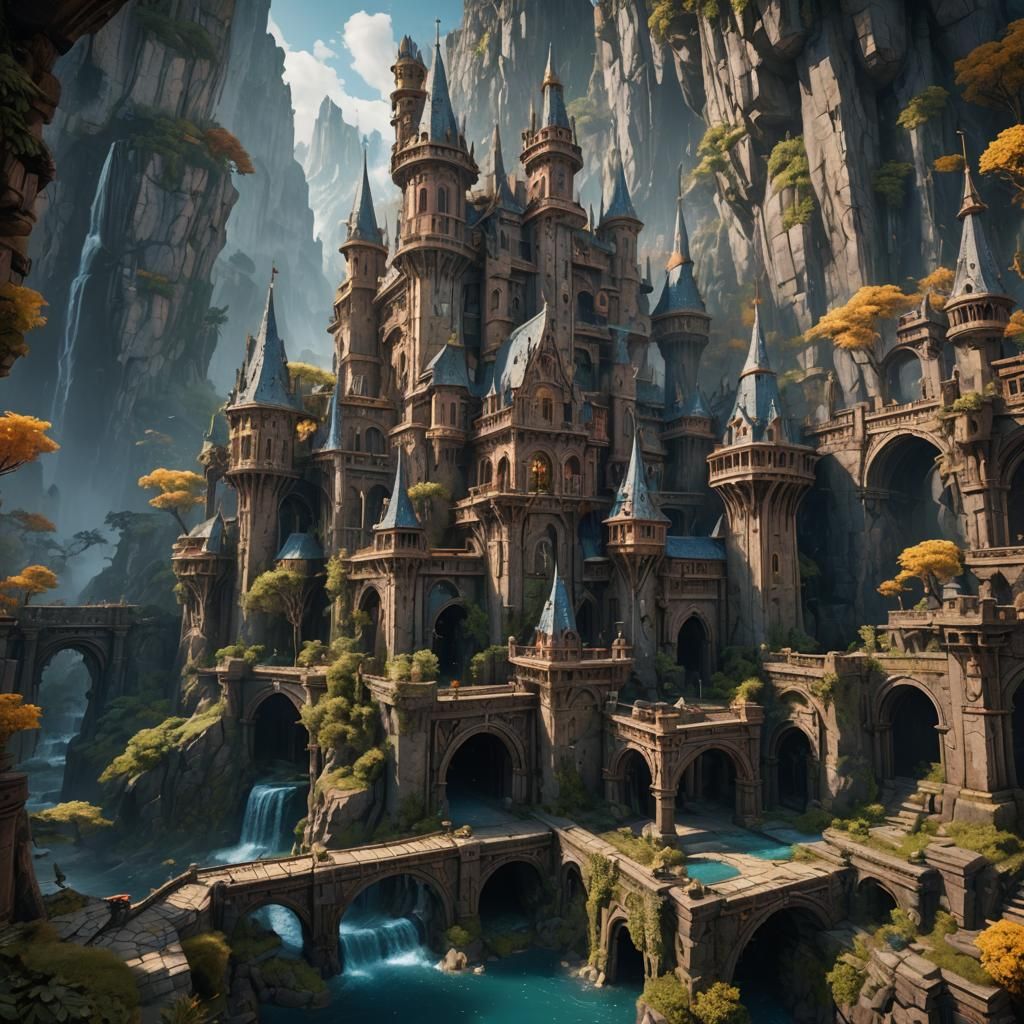 Fantastical Matte Painting in Deep Color