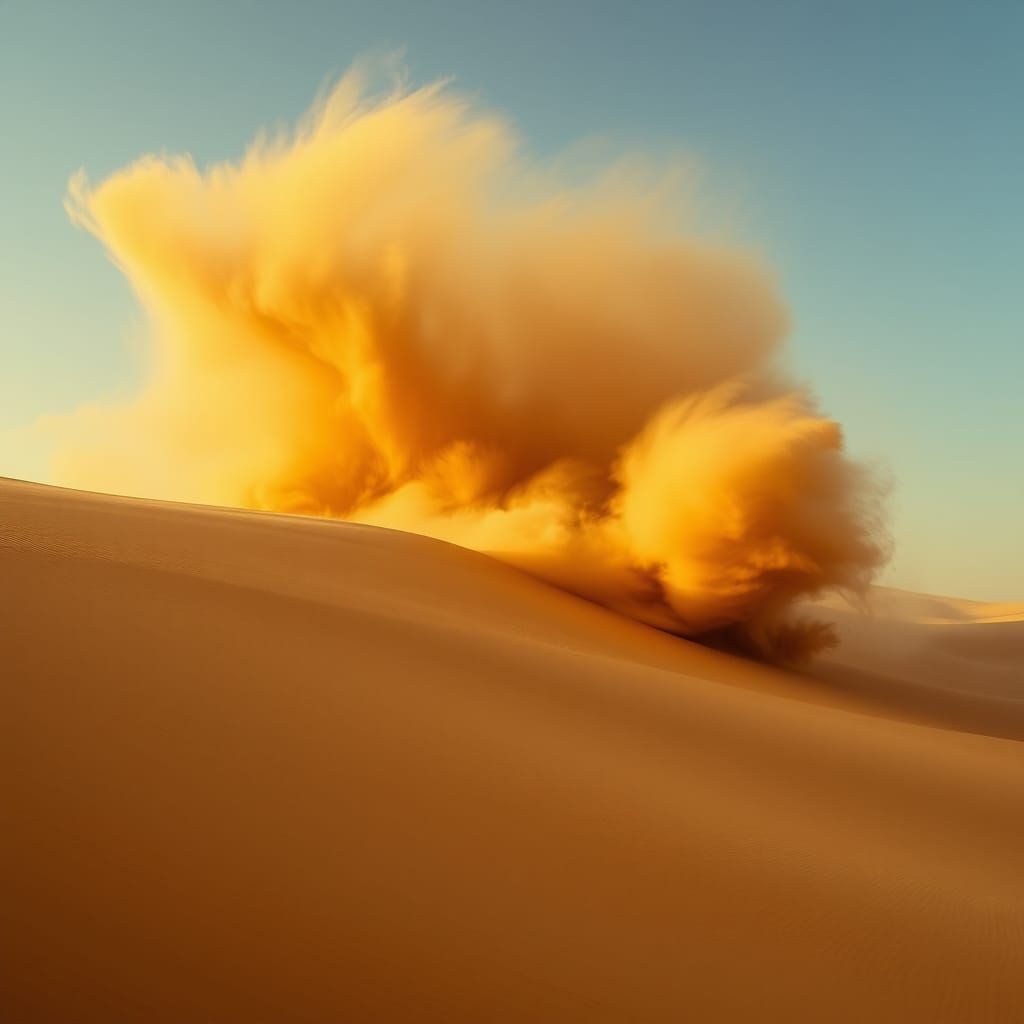 Sahara Desert Windstorm in a Cinematic Style