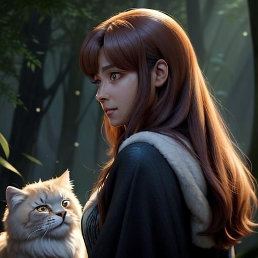 Maya looked around, then back at Leo, a playful glint in her eyes. "I see him," she said, her voice barely above a whisp...