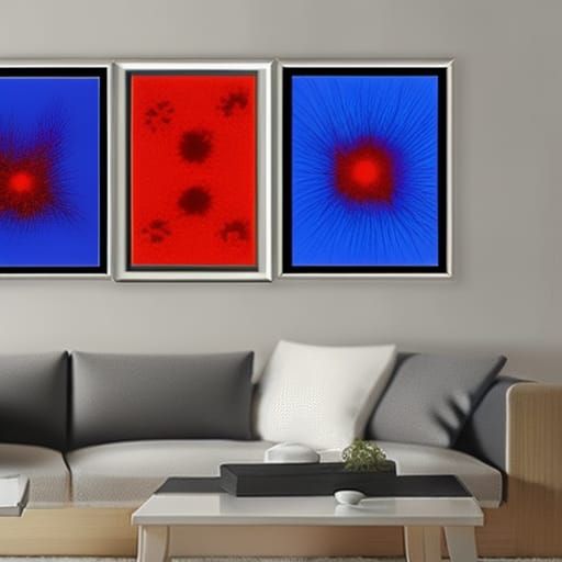 Framed Chromostereopsis Art Illustration