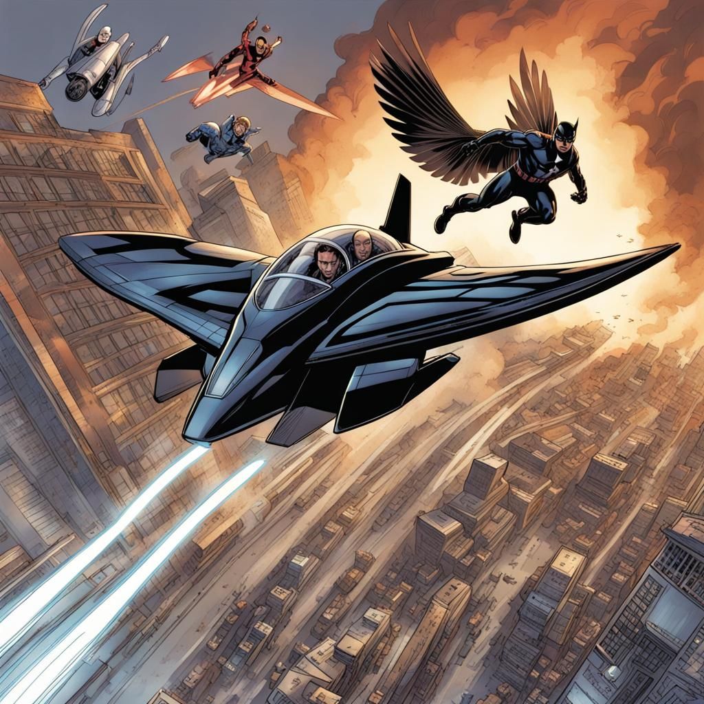 The Avengers' Quinjet vs. The X-Men's Blackbird: Superheroes in a High-Flying Drag Race