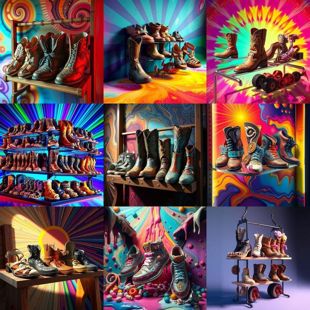 Surreal Sandals in a Whimsical Wonderland