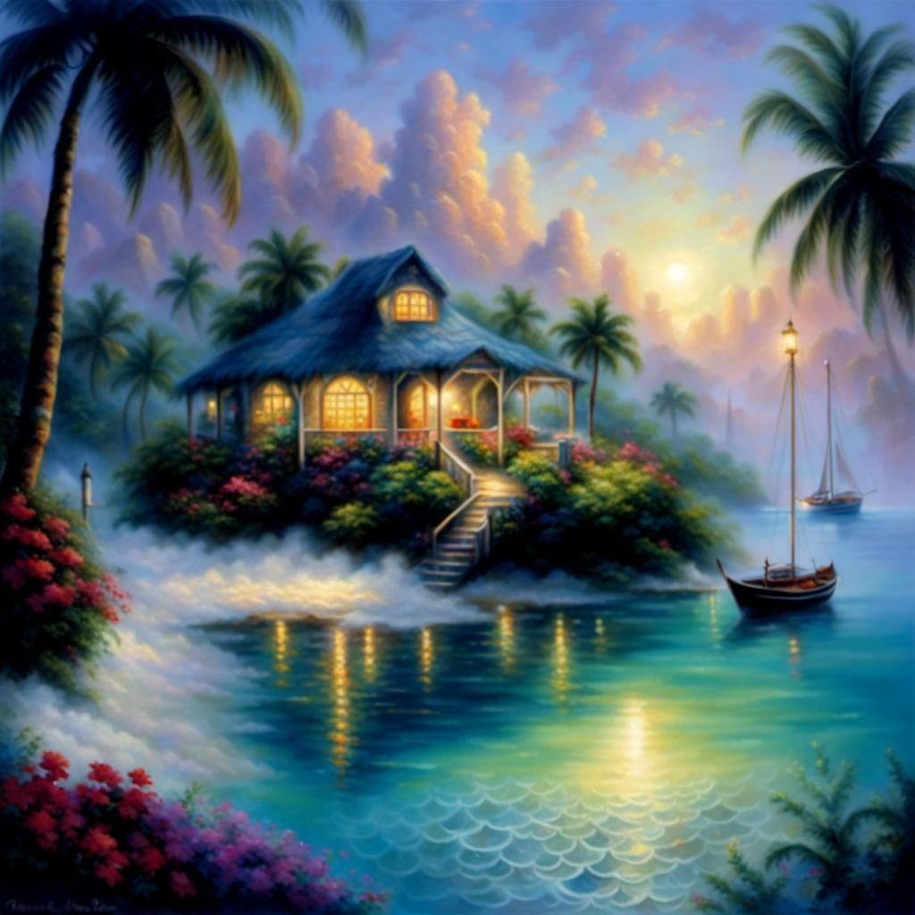 Maldives Sunshine: An Ethereal Fantasy Landscape