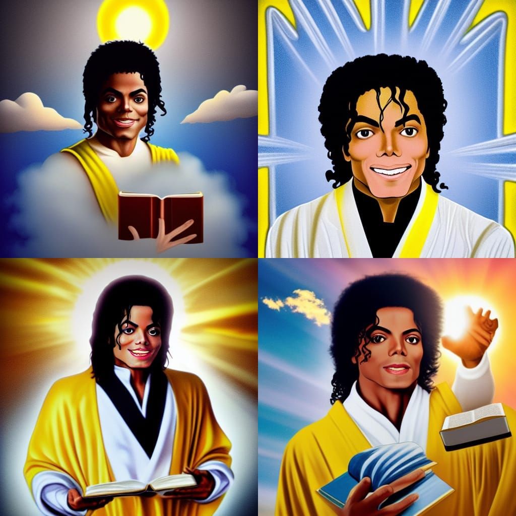 Heavenly Michael Jackson in Divine Sunshine