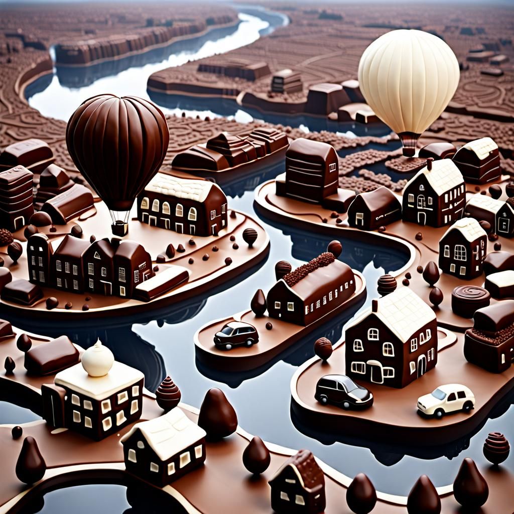 A Whimsical World Made of Chocolate