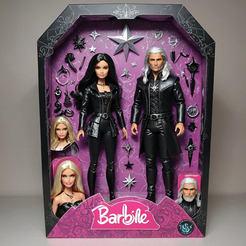 Yennefer and Geralt Barbie Doll Set for Christmas