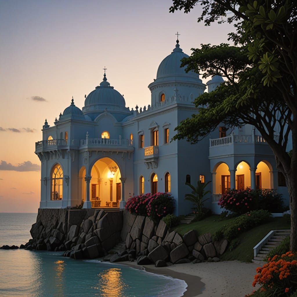 Hyperrealistic Arches in Coffee, White, and Black