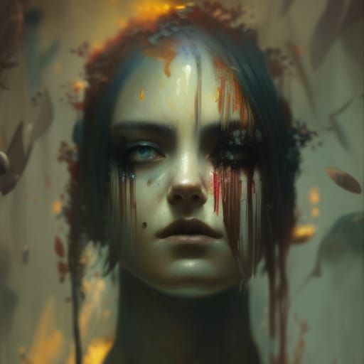 Hyperdetailed Concept Art in Orange and Teal