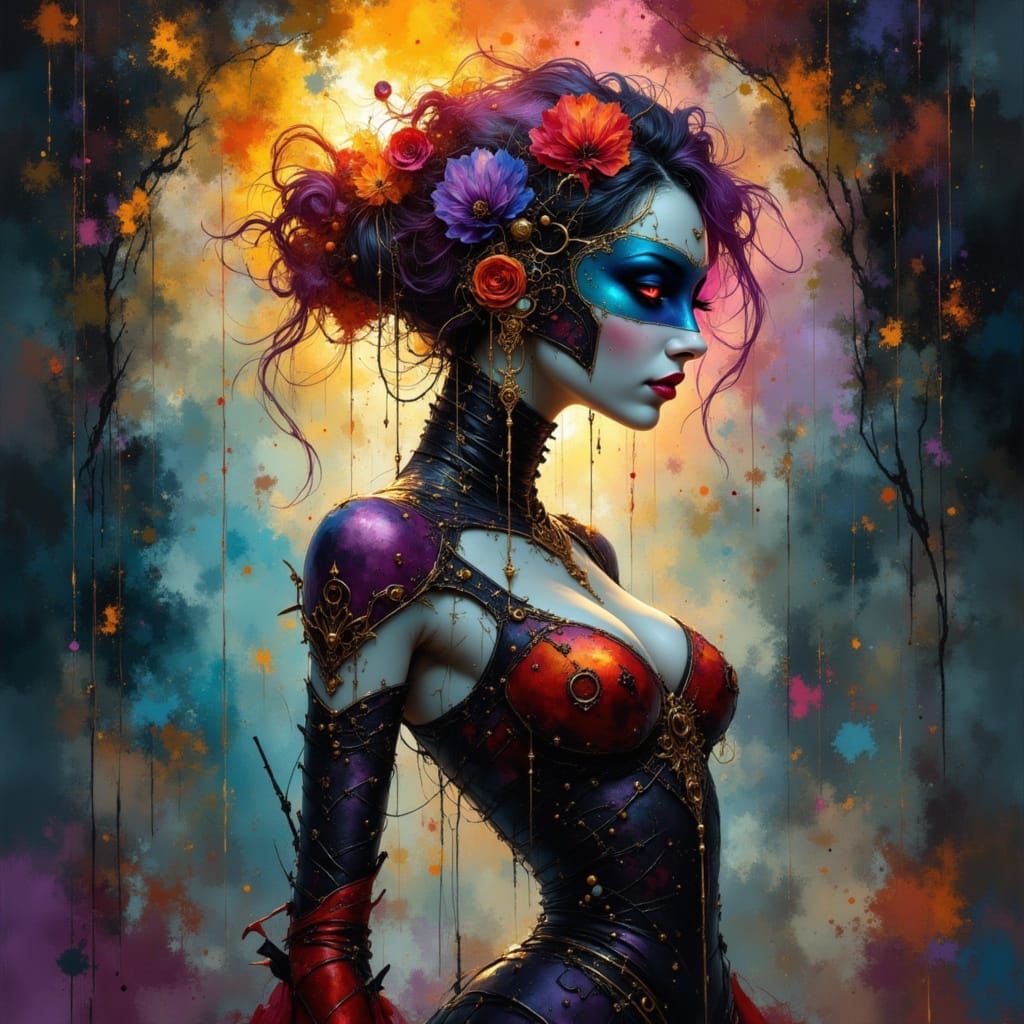 Dreamlike Vibrant Scene in Digital Art Style