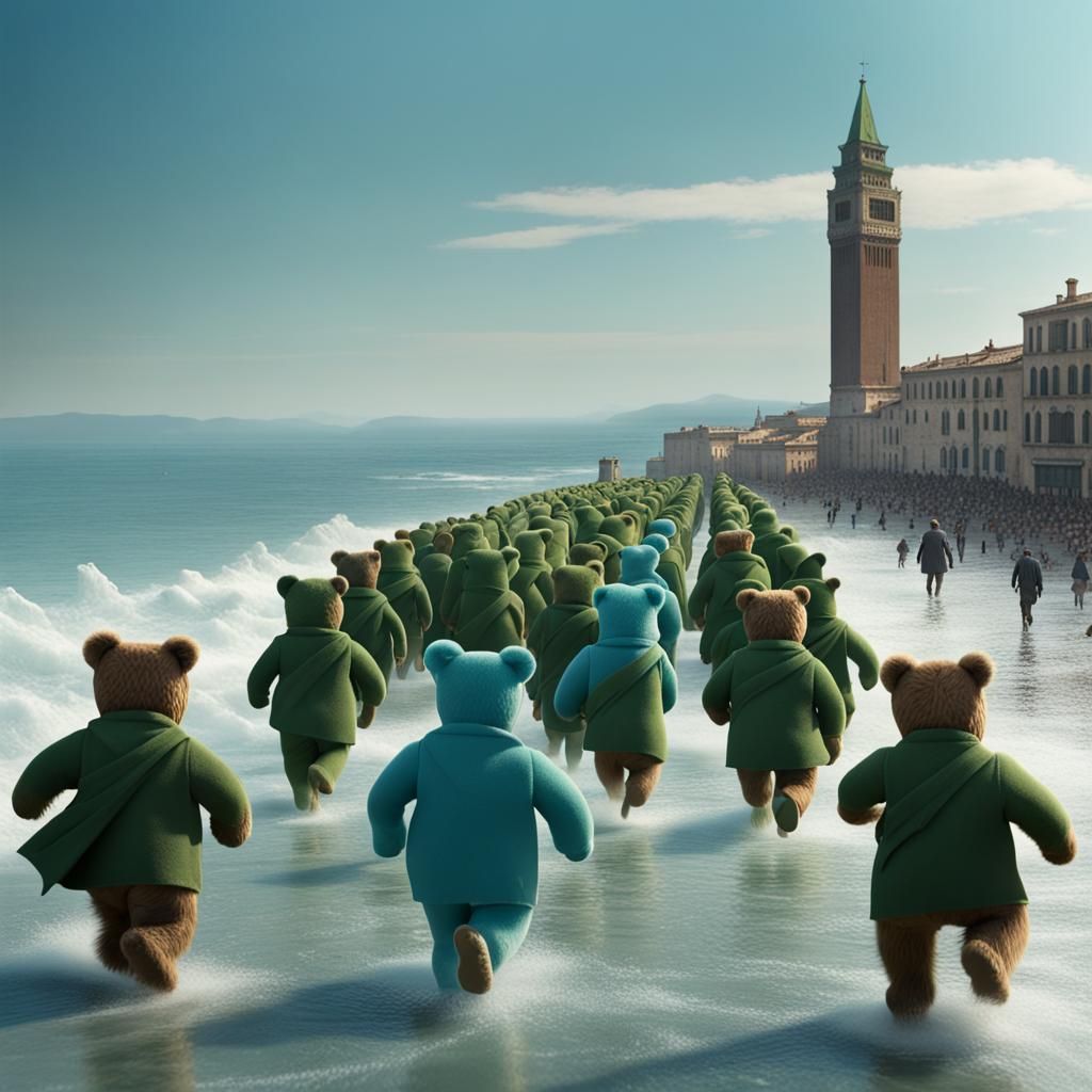 Teddy Bears' Italian Seaside Adventure