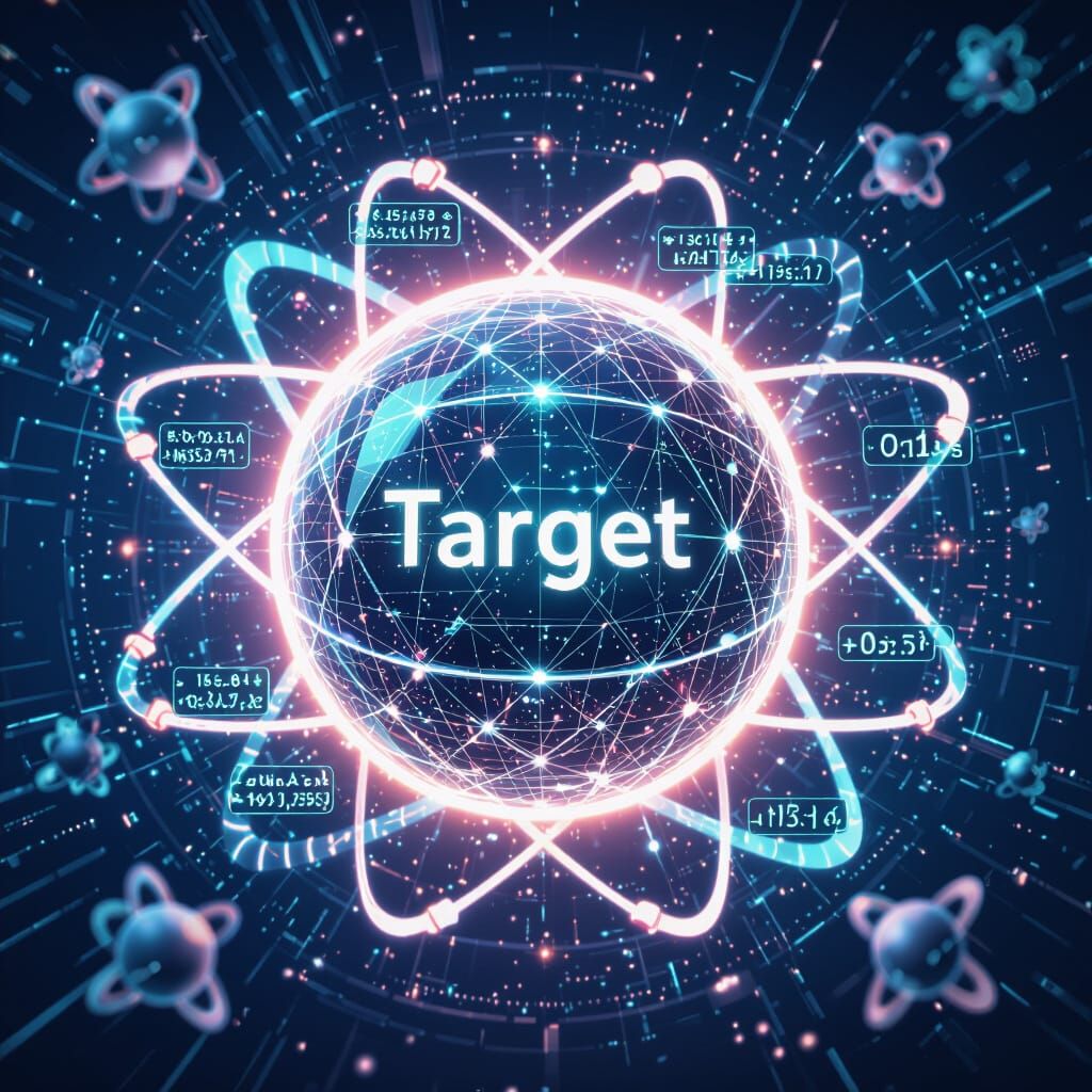 Futuristic Atomic Network Visualization