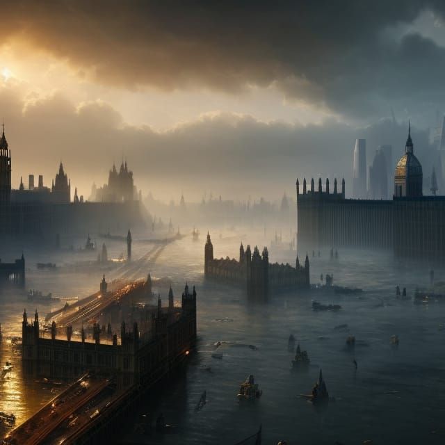 Flooded London: Post-Apocalyptic Cityscape in Unreal Engine