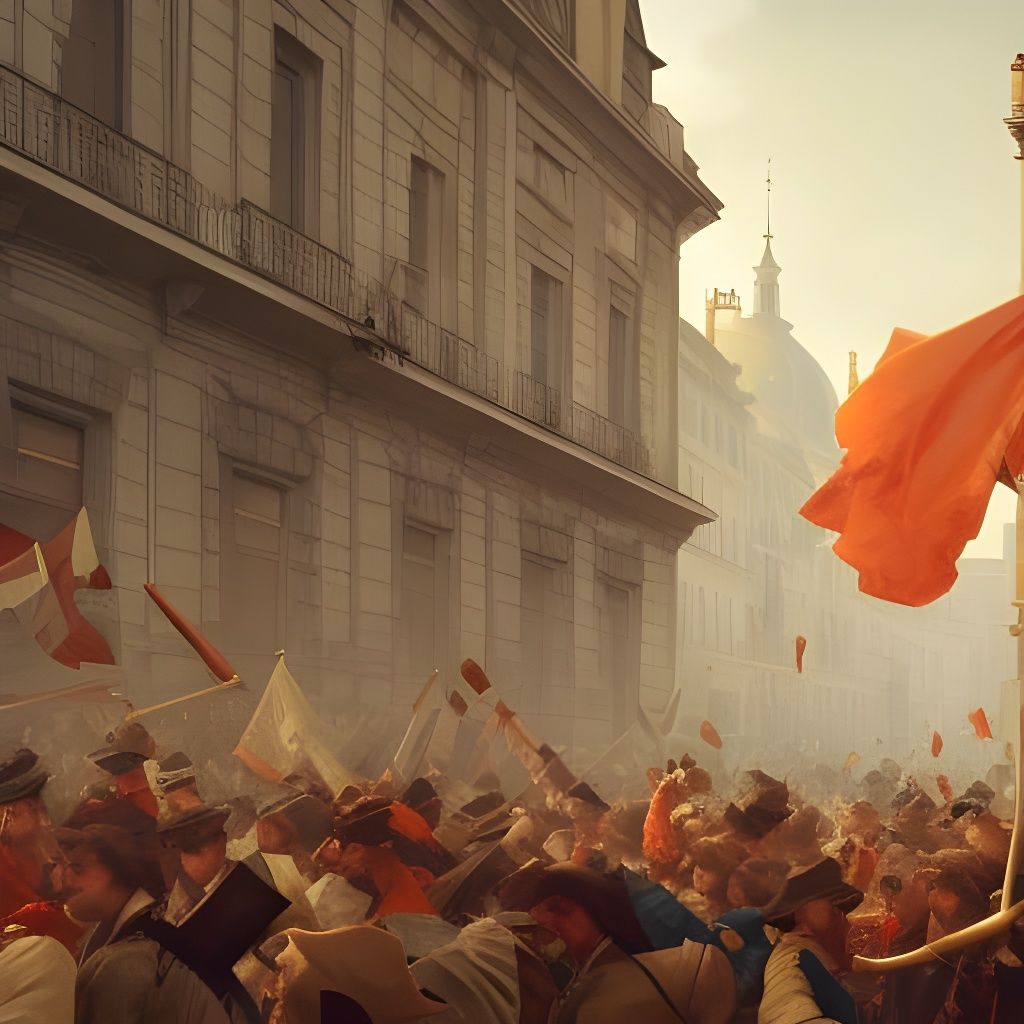 French Revolution in Wes Anderson Style