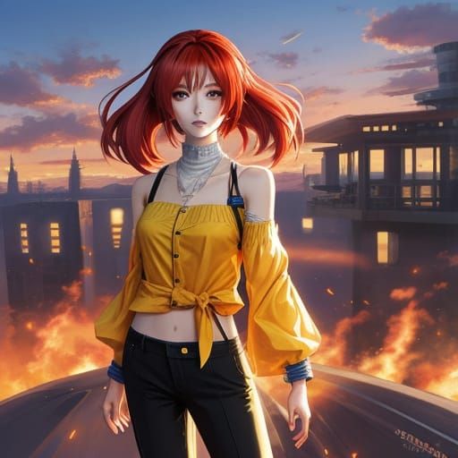 Anime Style Woman Portrait