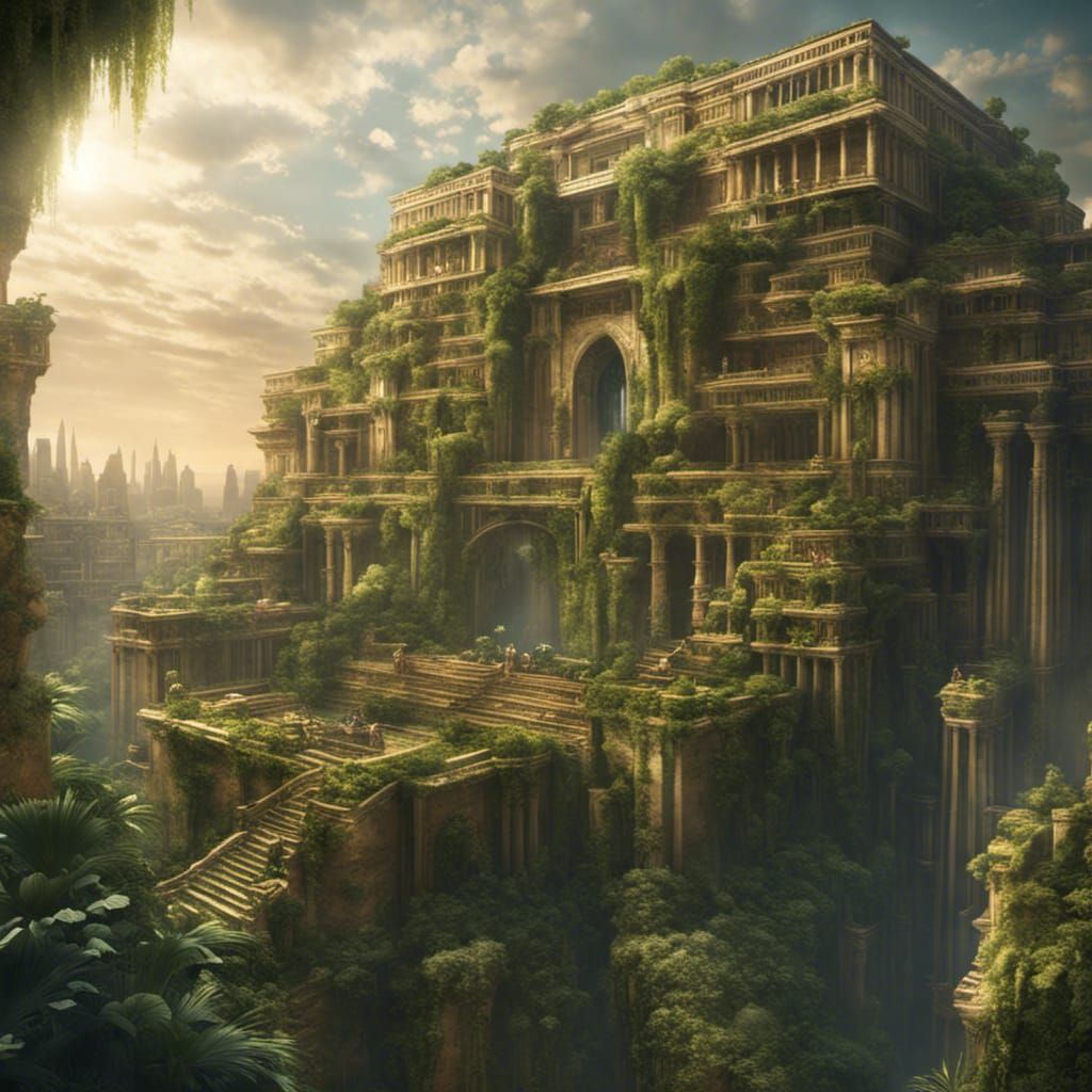 Hanging gardens of Babylon