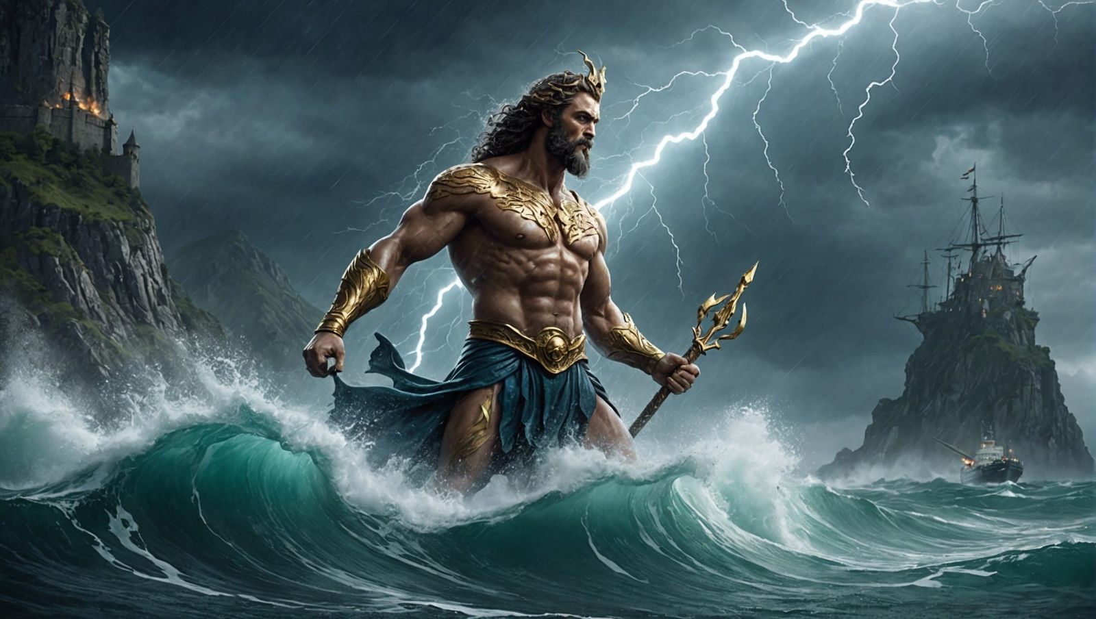 Poseidon, god of the sea