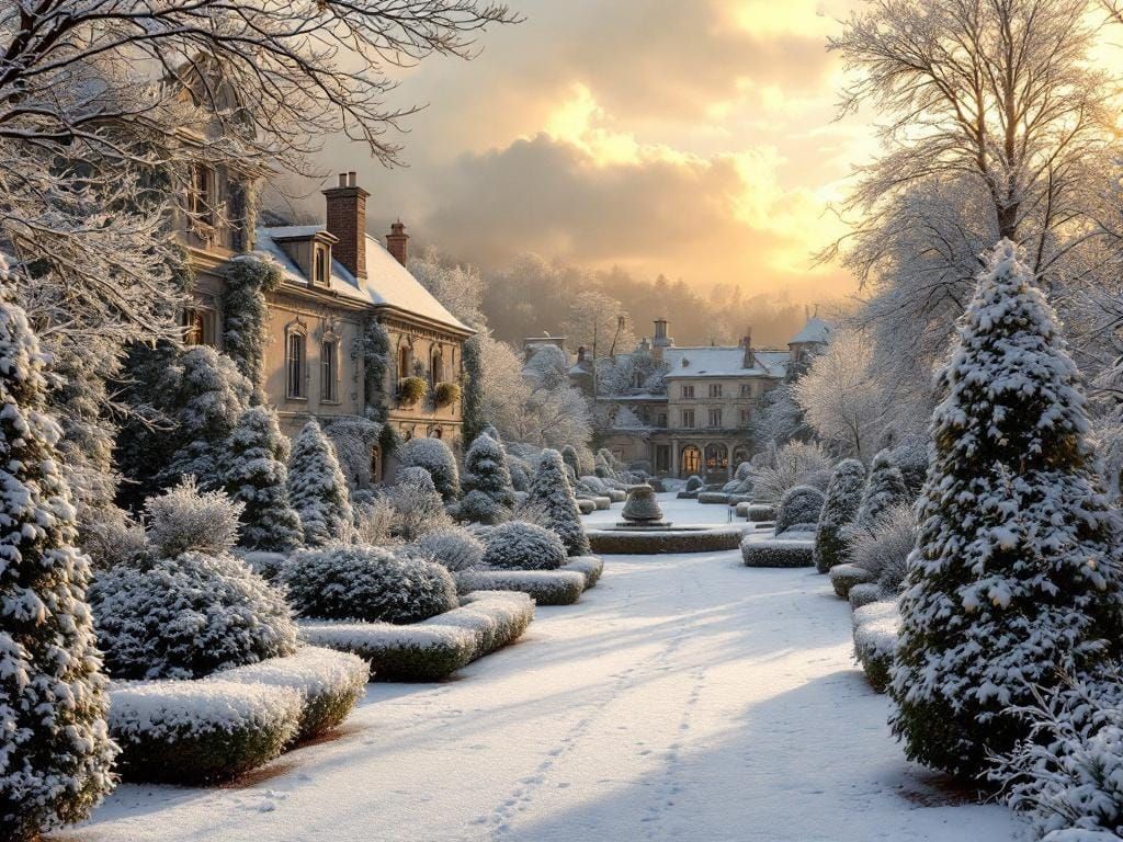 Winter in Marqueyssac Gardens: A Golden Light Photography