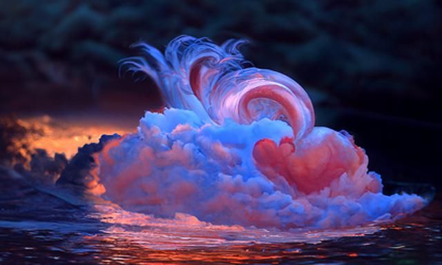 Storm's Heart: Romanticist Cloudscape at Sea