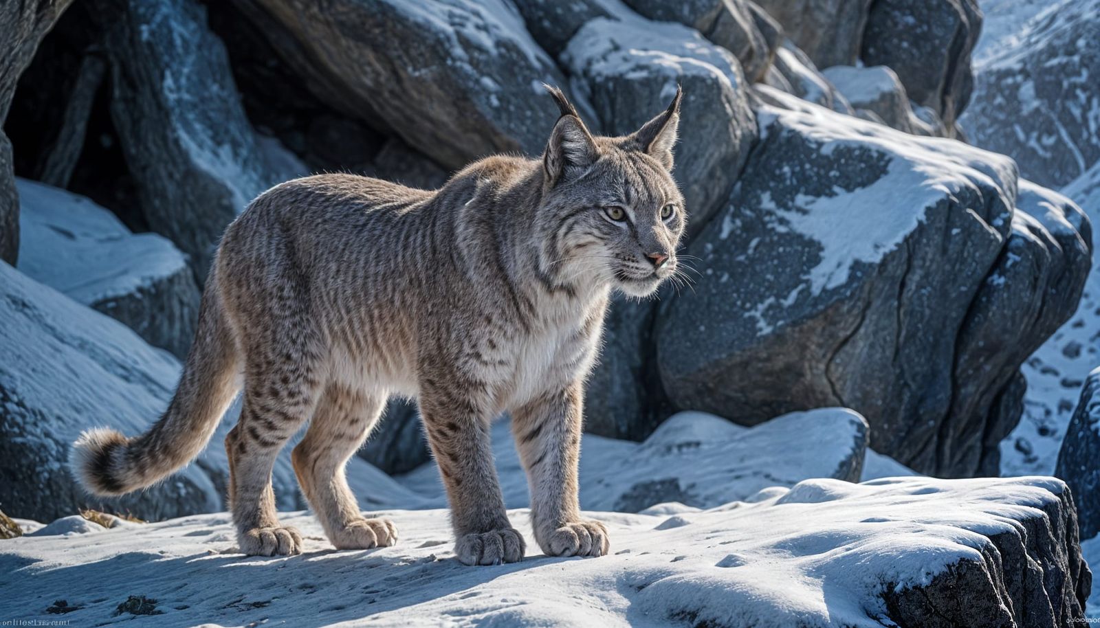 Elusive Lynx in Enchanted Mountain Twilight