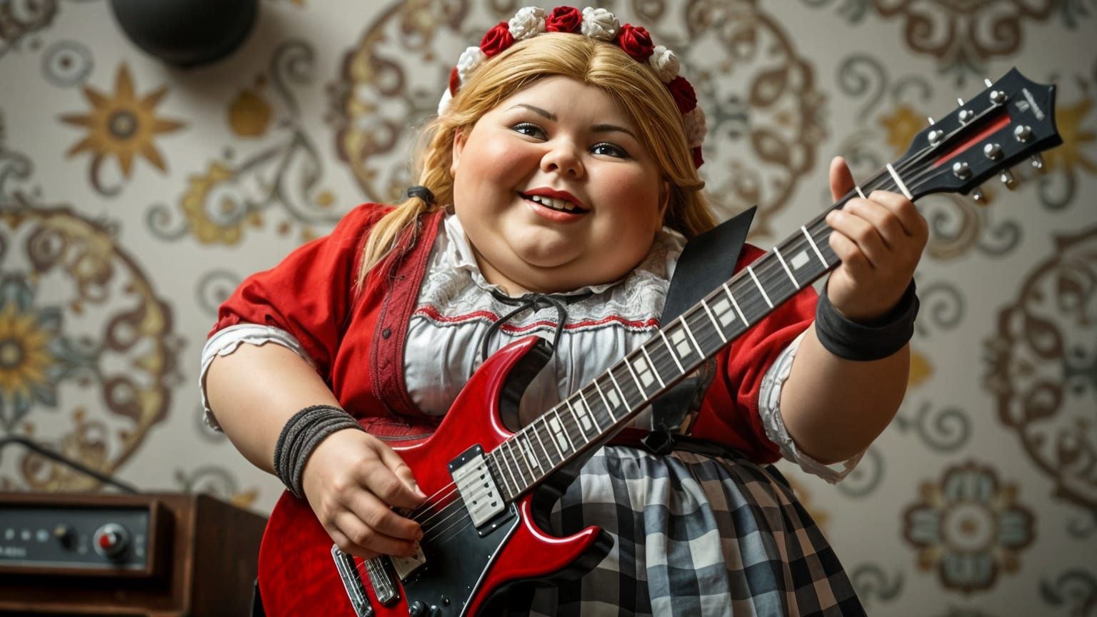 Heavy Metal Hungarian Folk Doll Rockstar