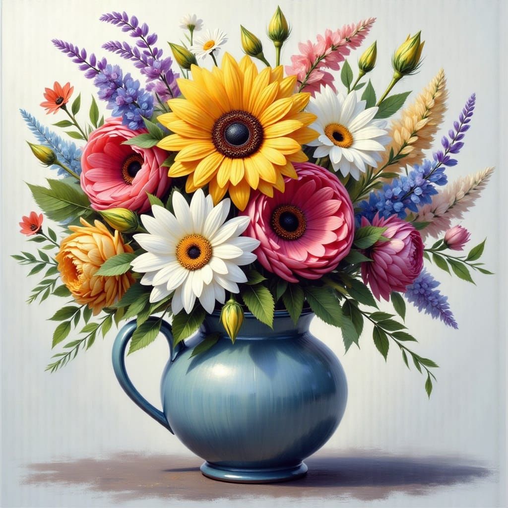 Big Stylized Flower with Dreamy Aesthetic