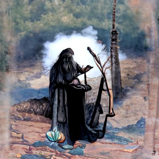 The hermit, tarot