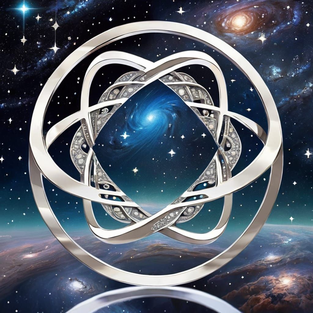 Infinite Multiverse in Sterling Silver Infinity Symbol
