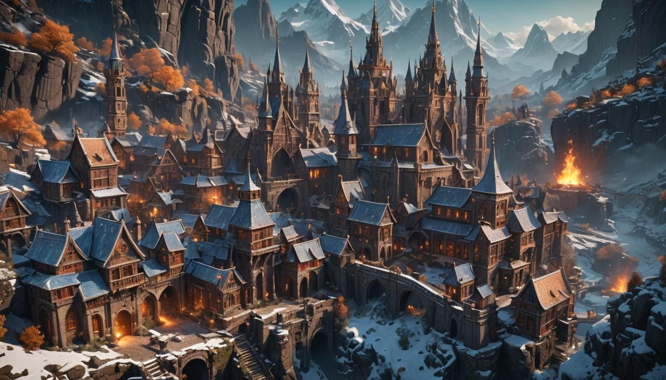 Fantastical Advent Holiday Concept Art