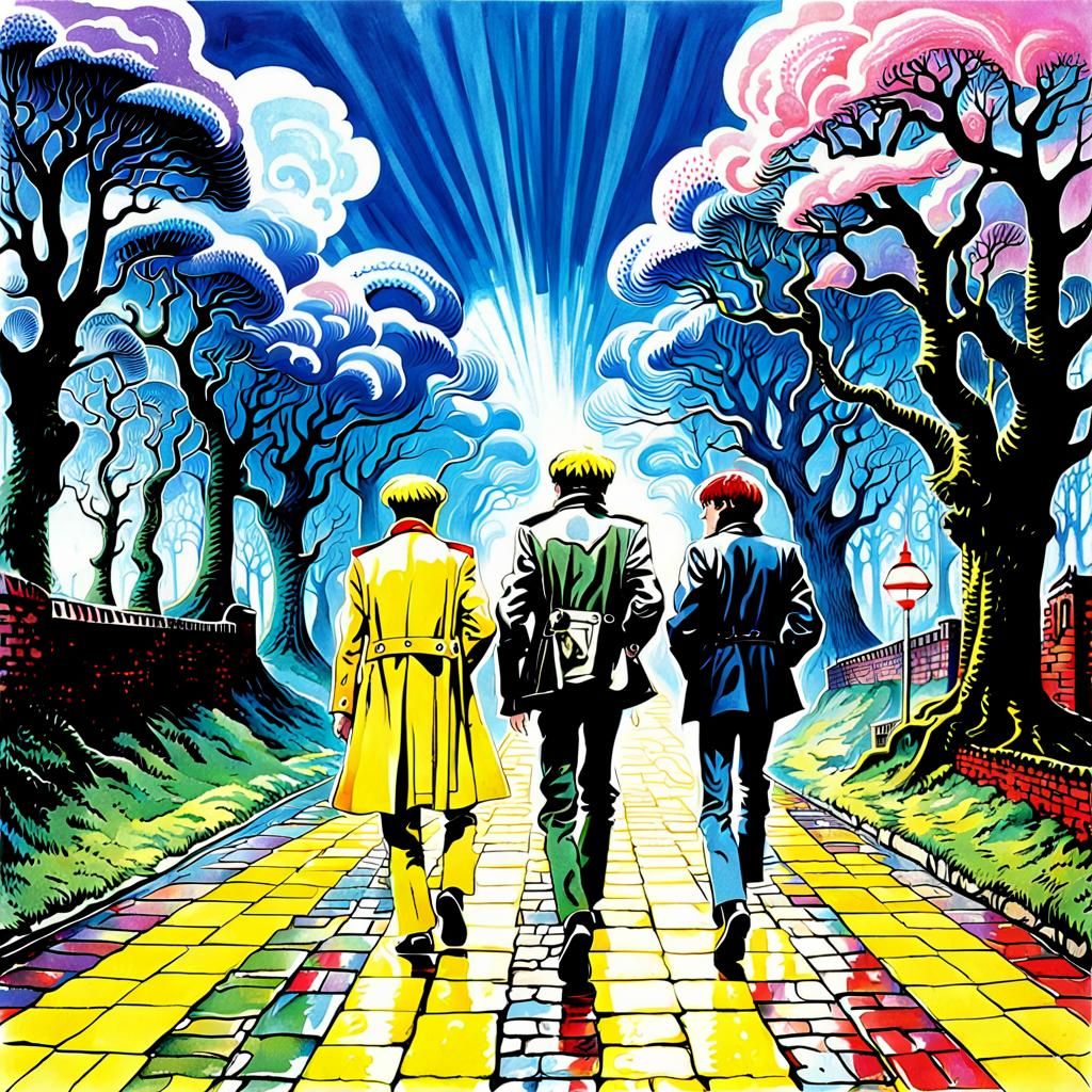 Psychedelic Quadrophenia Yellow Brick Road Art