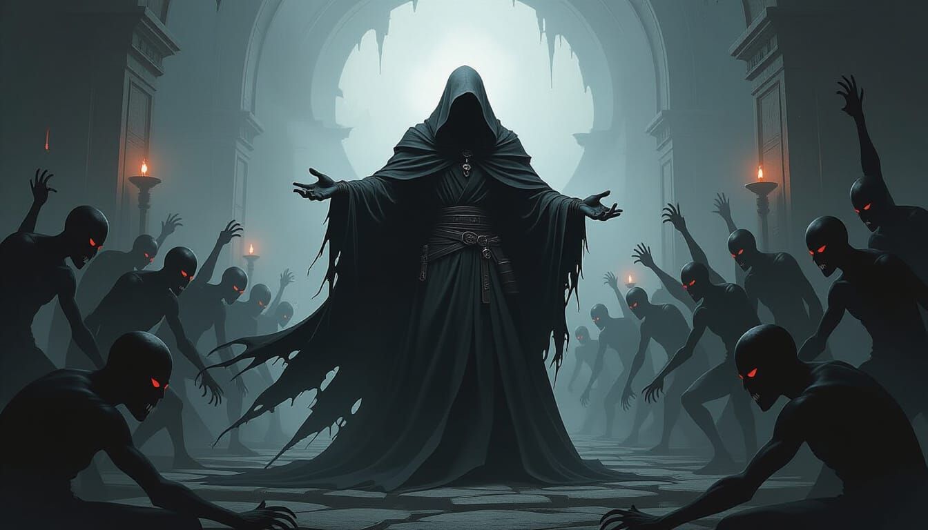 Shadow Master Commanding Twisted Creatures