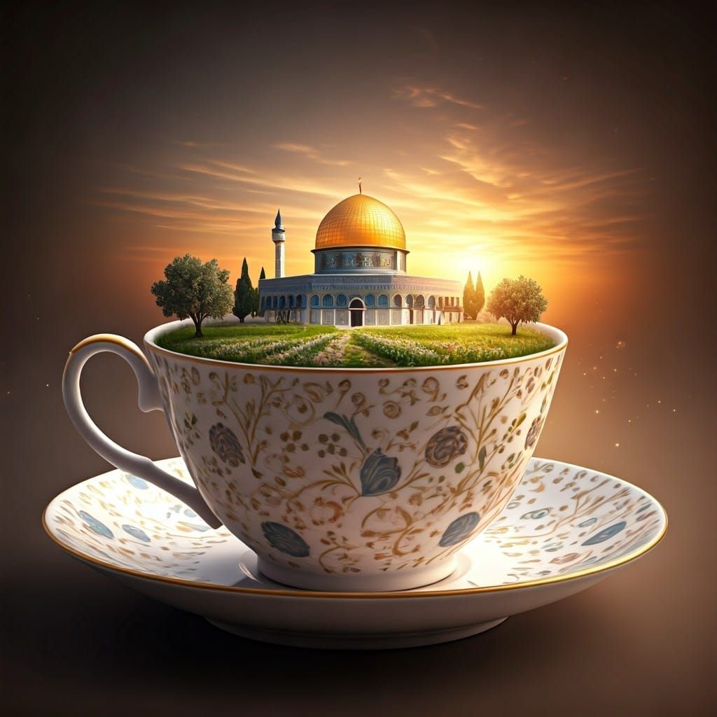 Magical Palestine Teacup: A Miniature World