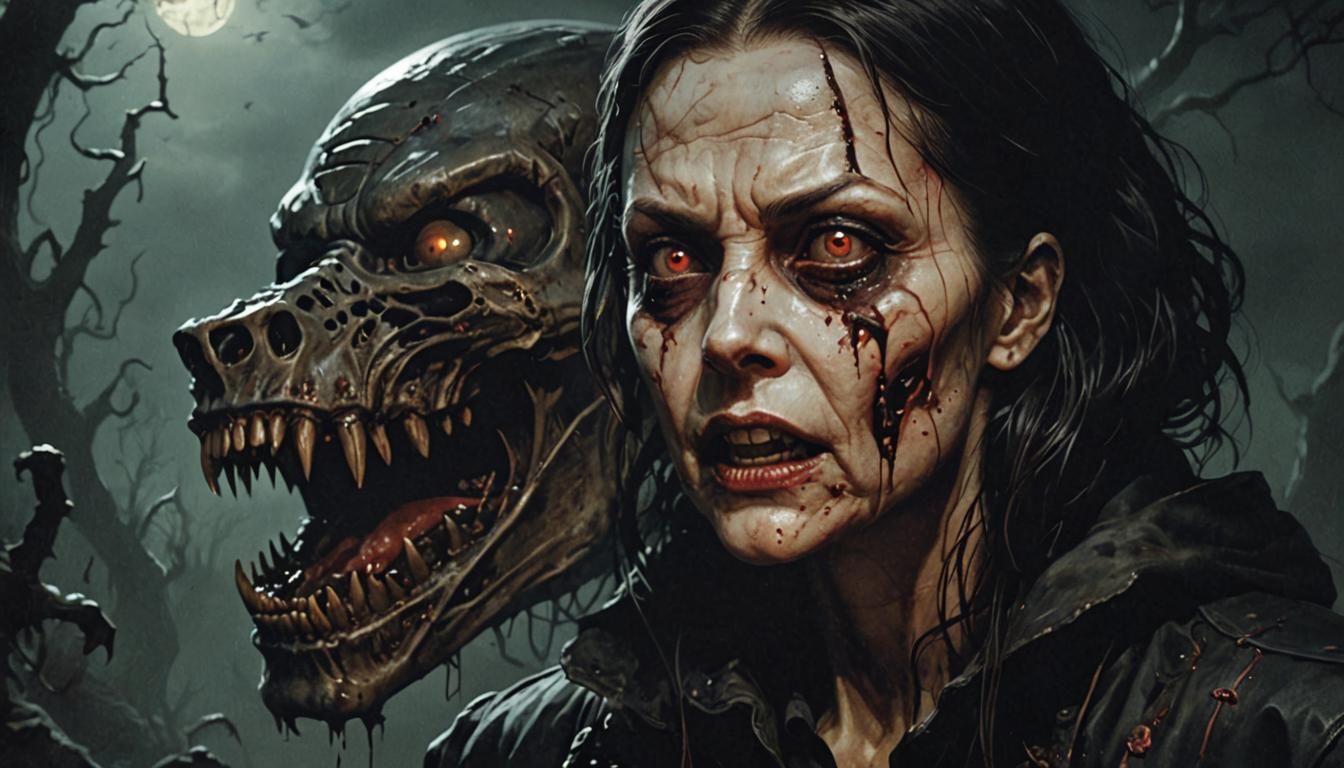 Dark Horror: A Chilling Scene of the Macabre