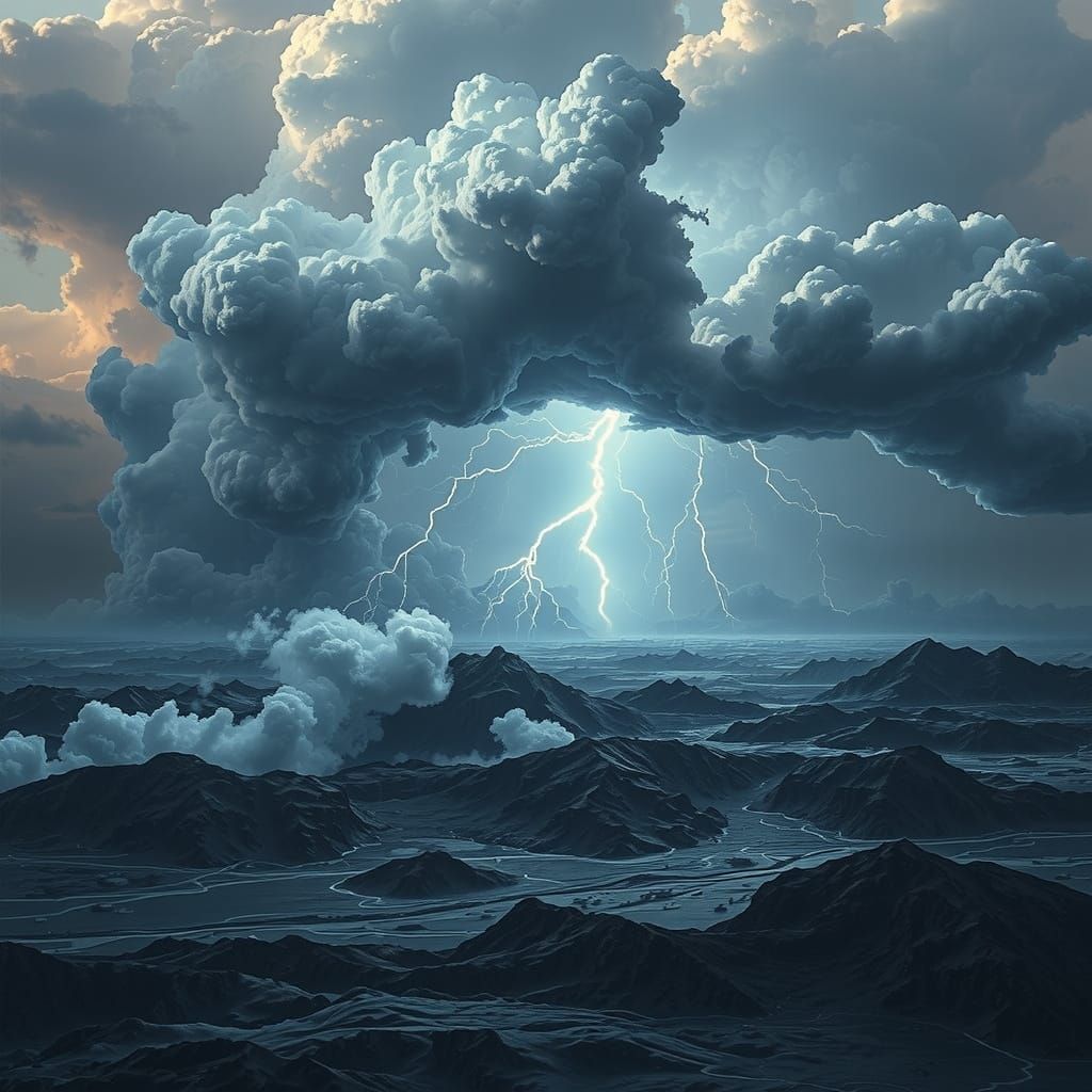 Divine Storm Clouds Unleash Torrential Downpour in Dramatic ...