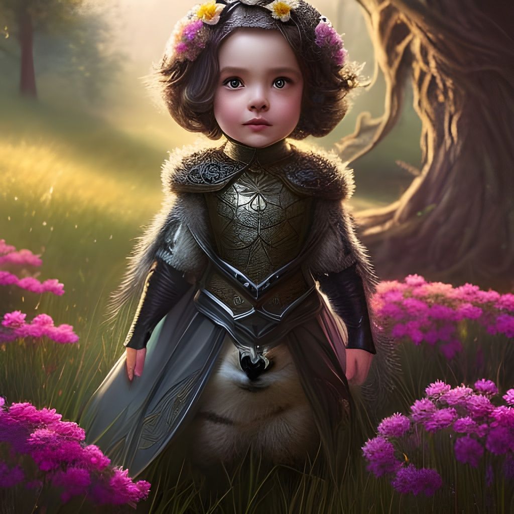 Filigree Gremlin Portrait in Overgrown Faerie Circle