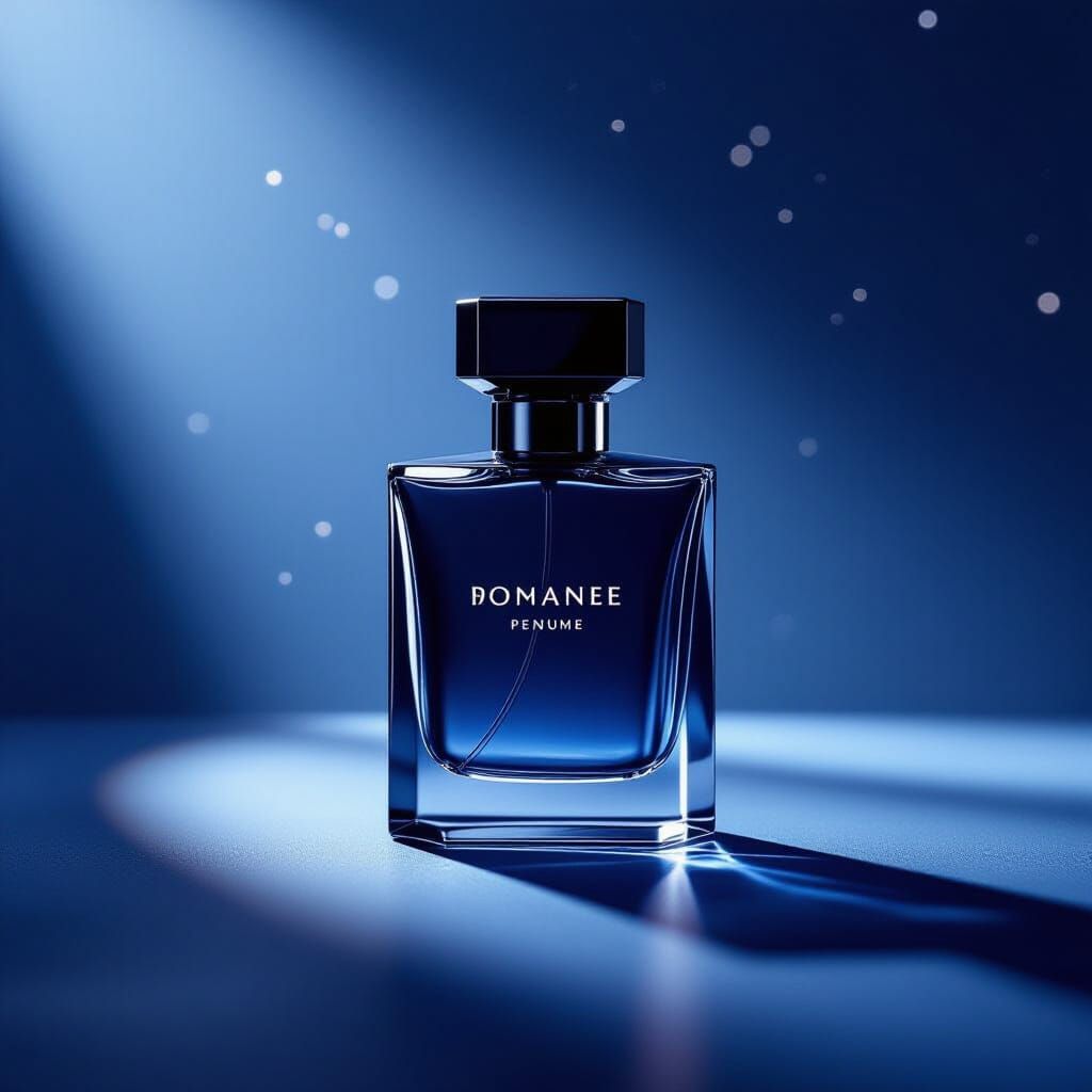 Masculine Perfume Ad Background with Chiaroscuro Lighting