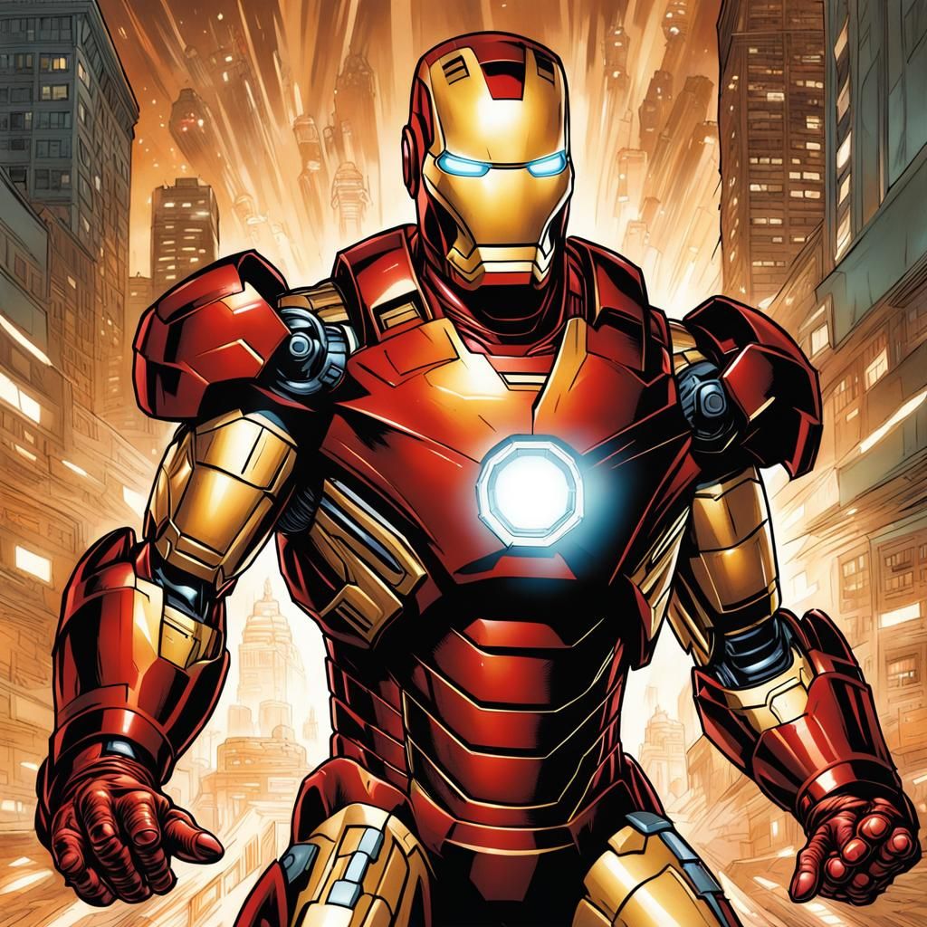 Iron Man Comic Book Art