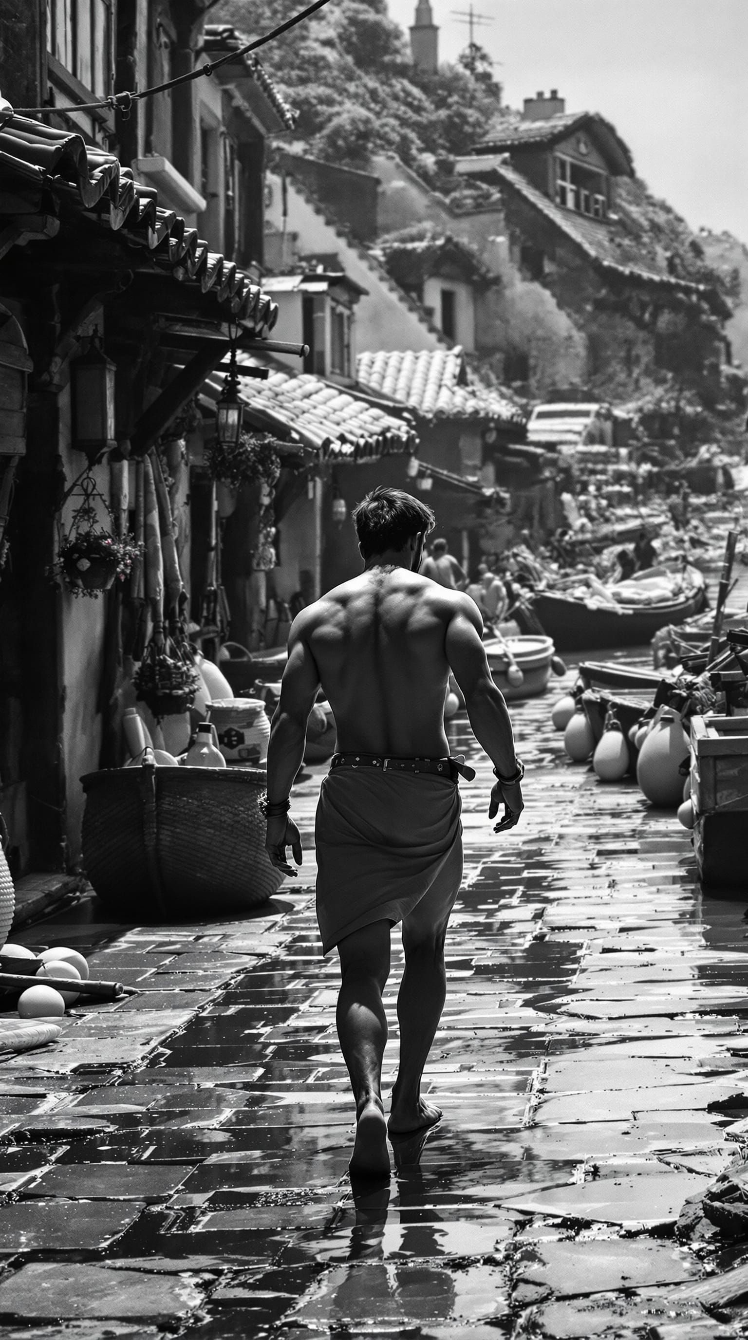 Barefoot Prince in Harbor Village, Monochrome Style