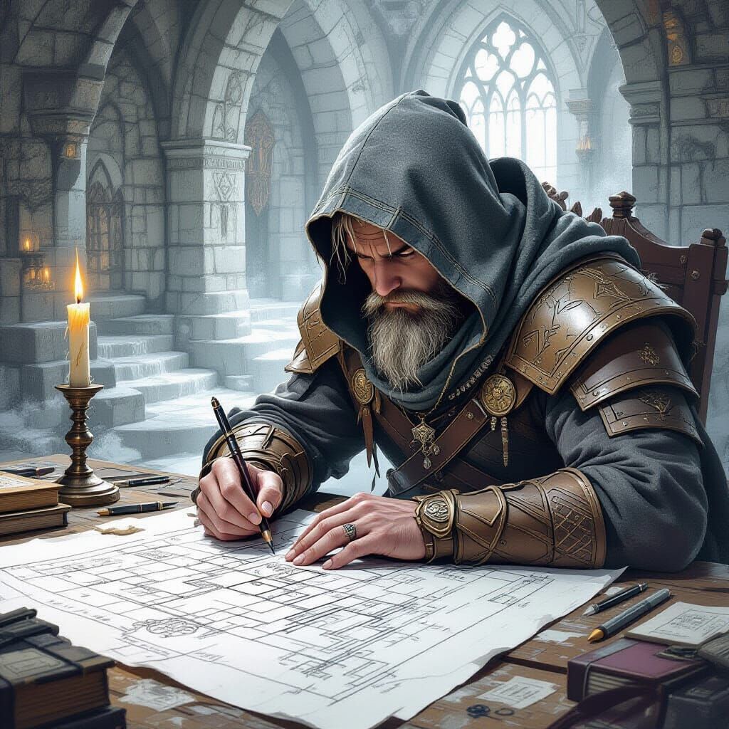 Fantasy Gamer Designs Mystical Dungeon Map