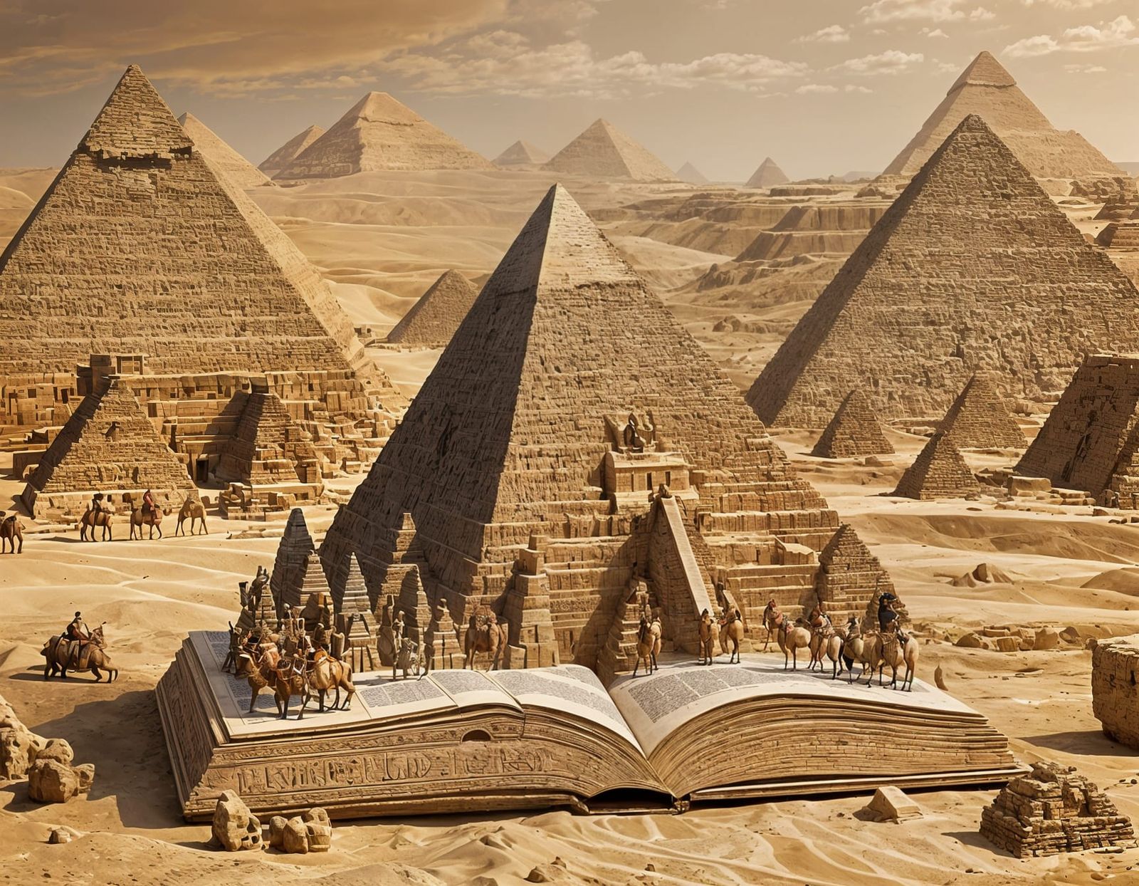 Egyptian Pop-Up Book Matte Painting
