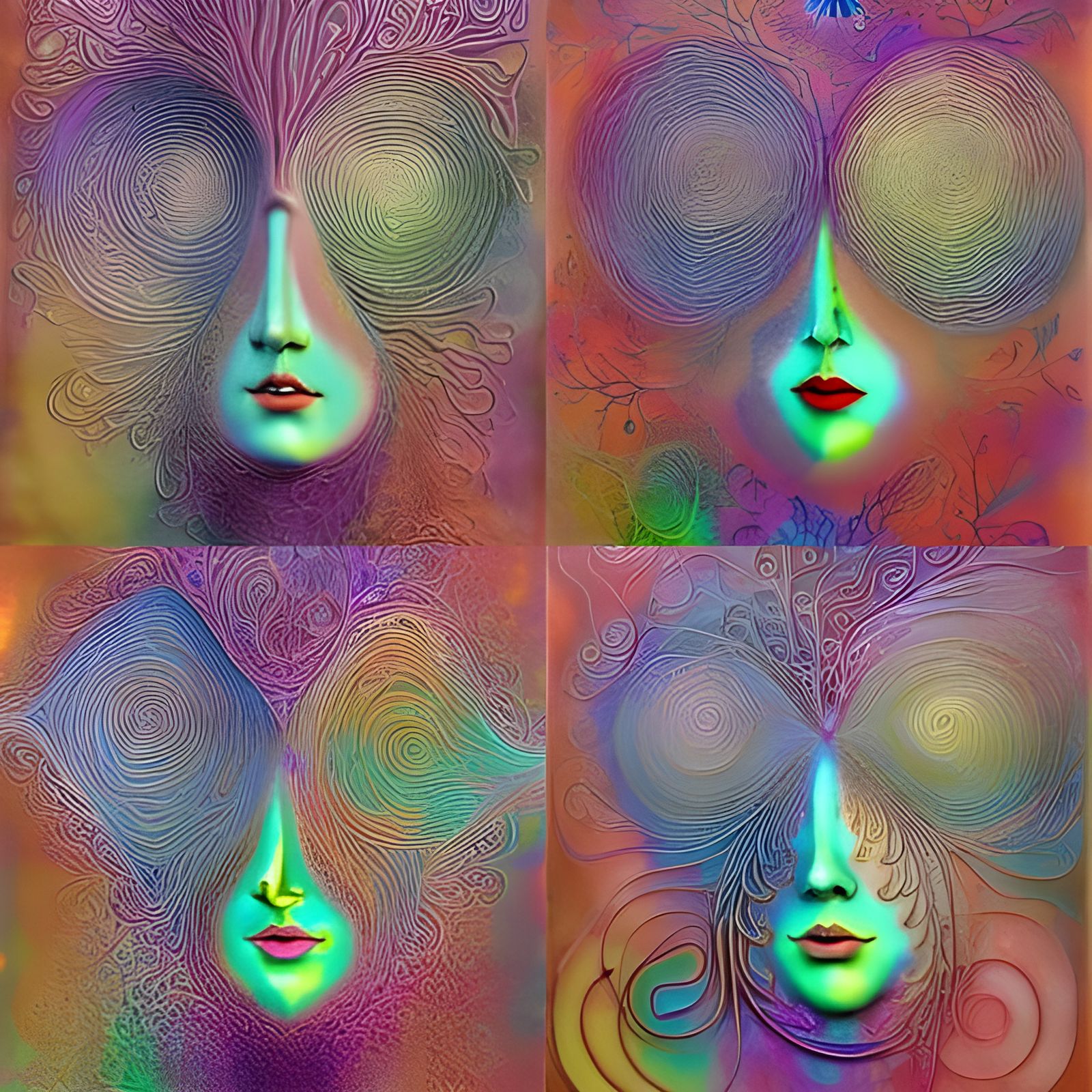 Exquisitely Beautiful Textured Sculpture in Postmodern Style