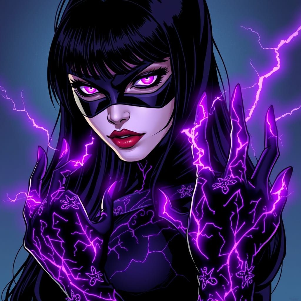 Dark Empress in Cyberpunk Style