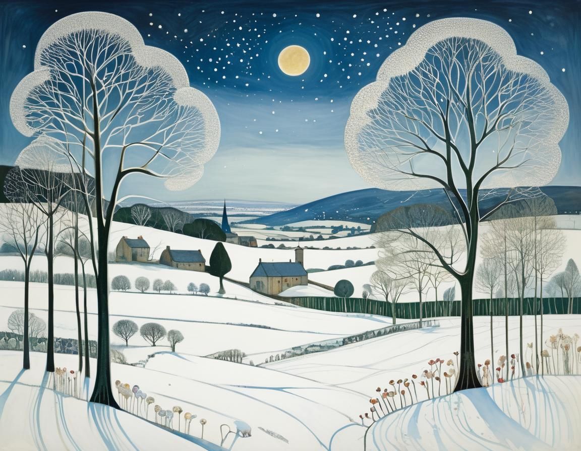 Winter Landscape in Glasgow Style