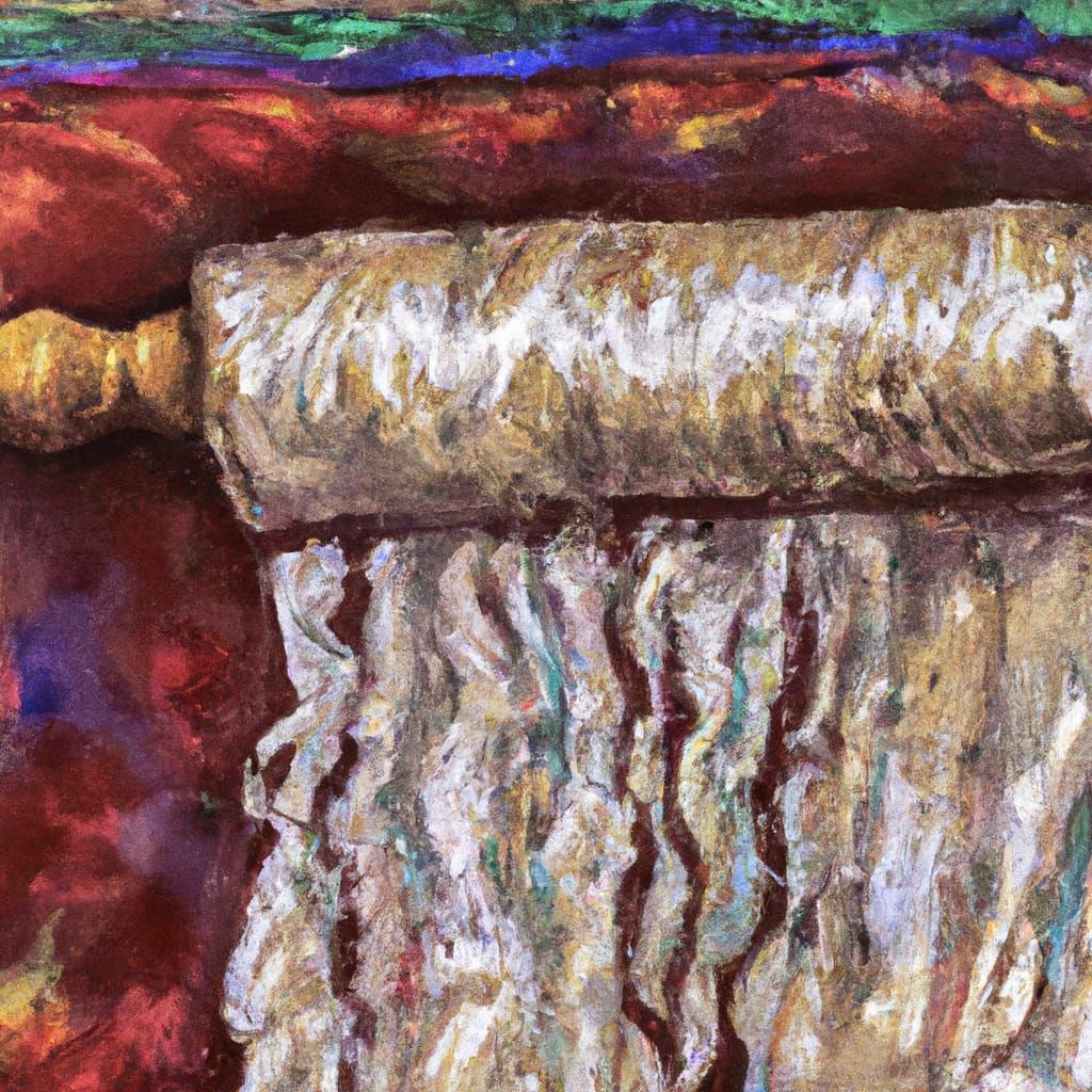 Torah Scroll on Bimah: Expressionist Oil Painting