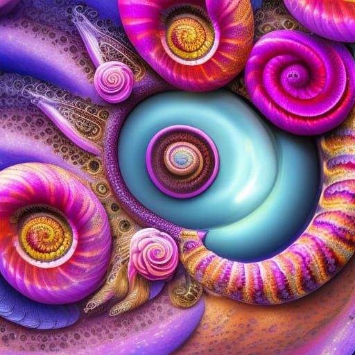 Colorful Snail Shells