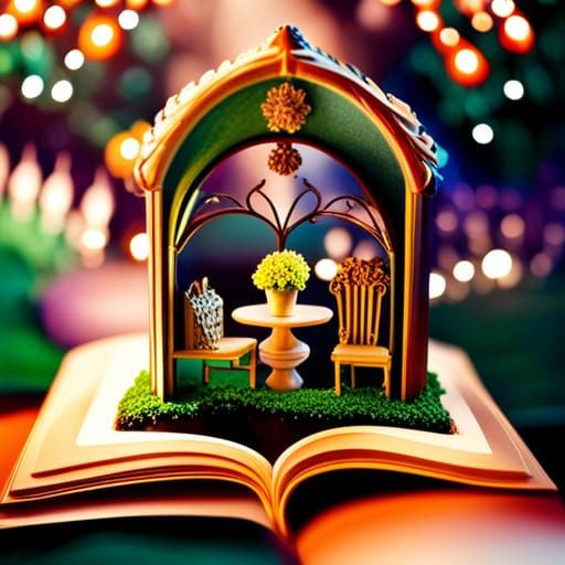 Enchanting Miniature Fairy Garden in High Resolution