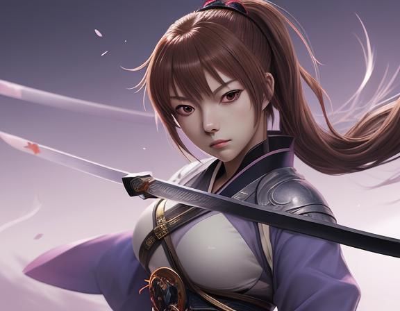Kasumi with swords