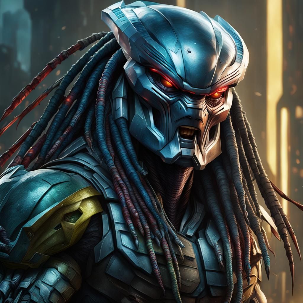 Predator vs Alien: Hyperdetailed Concept Art Portrait
