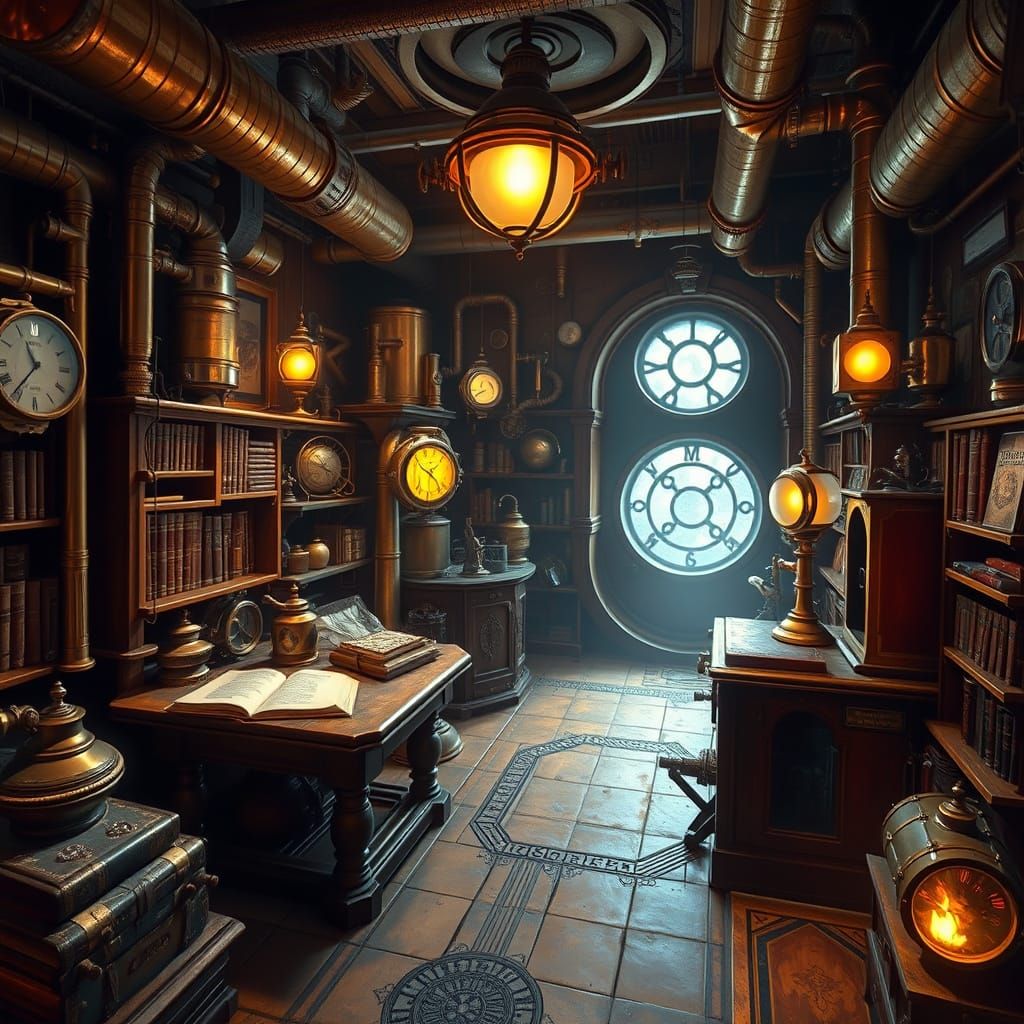 Steampunk Inventor's Lab and Observatory in Age of Empires 3